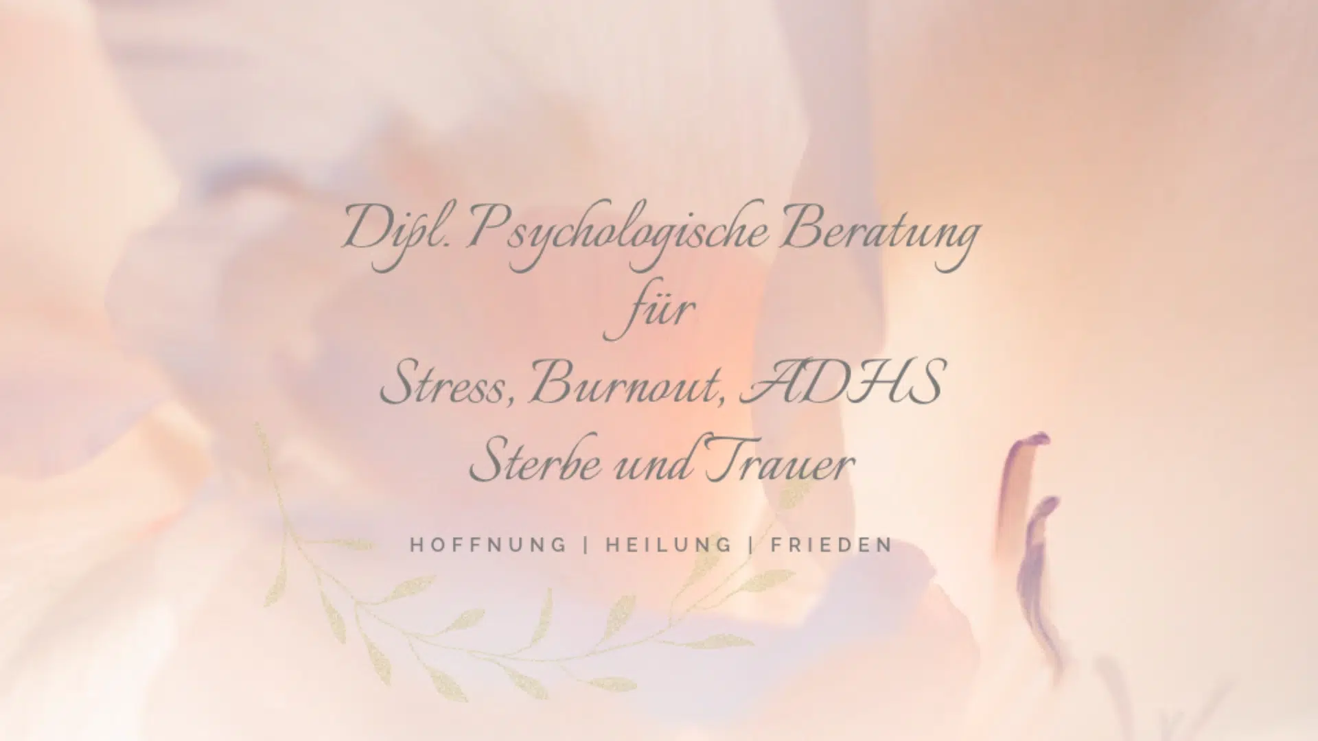 Website für Himmlische Begleitung mit Angebot für psychosoziale Beratung