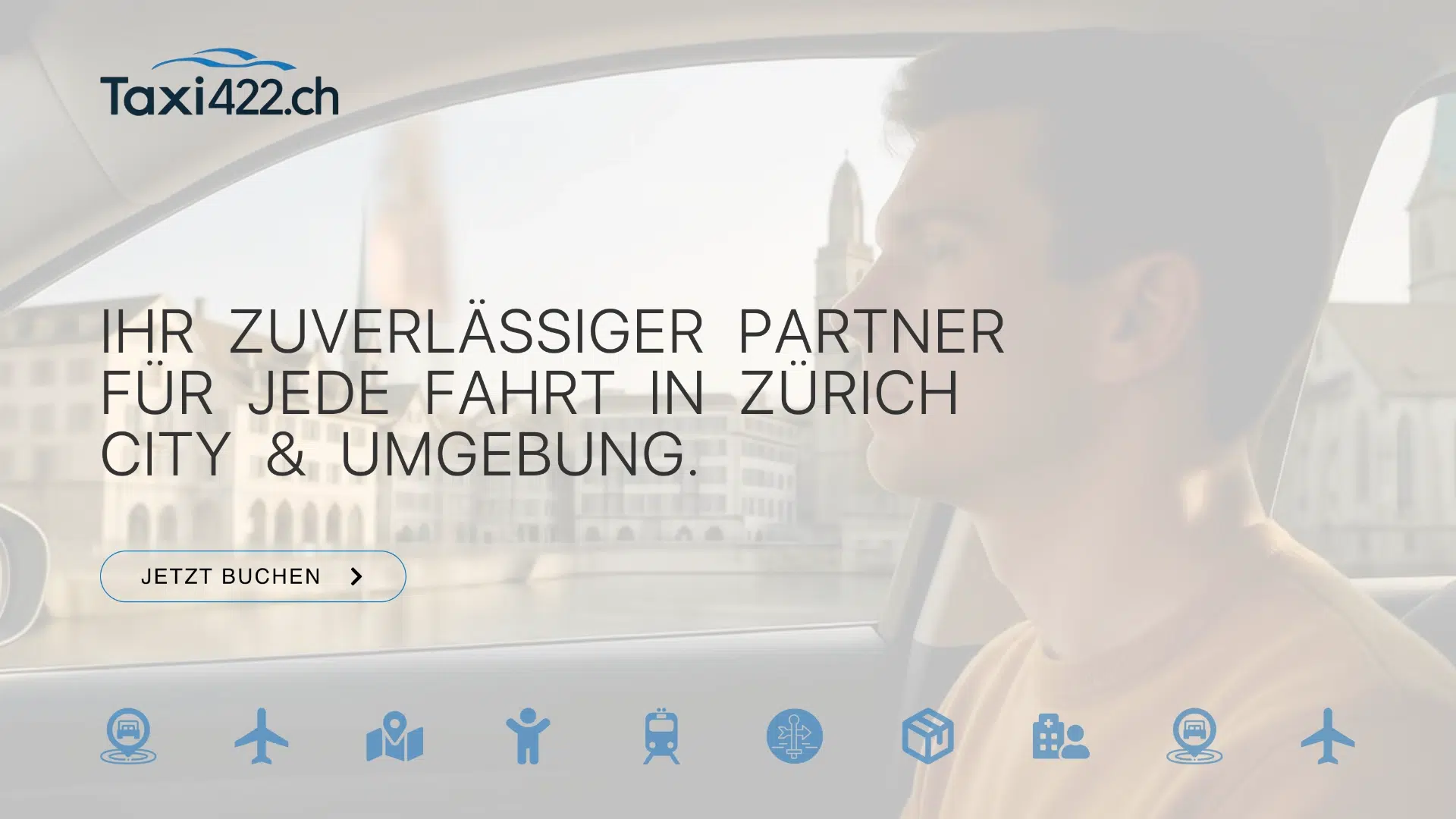Website für Taxi 422 in Zürich mit lokaler Suchmaschinenoptimierung
