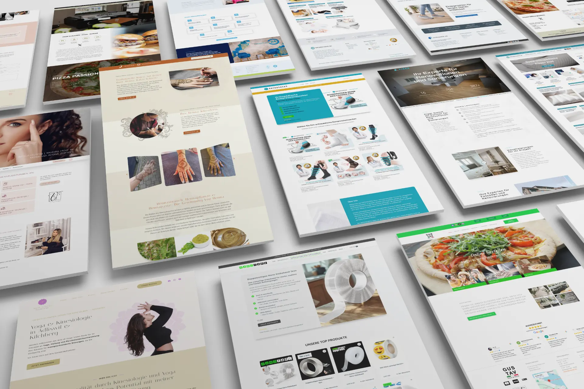 Responsive Website-Mockups für Webdesign, WordPress und SEO Leistungen